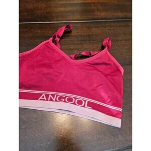 ANGOOL sz Medium pink sports bra